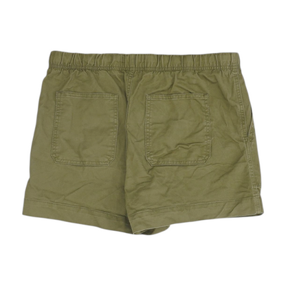 Green Solid Chino Shorts