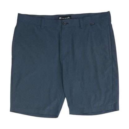 Blue Striped Chino Shorts