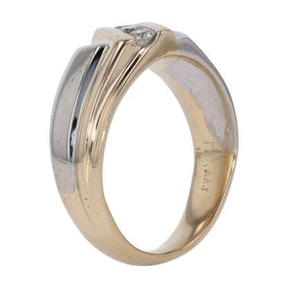 1/3 ctw 14K Two-Tone Gold Diamond Band