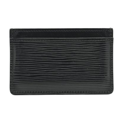 Black Epi Leather Card Case