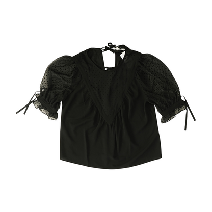 Black Polka Dot Blouse