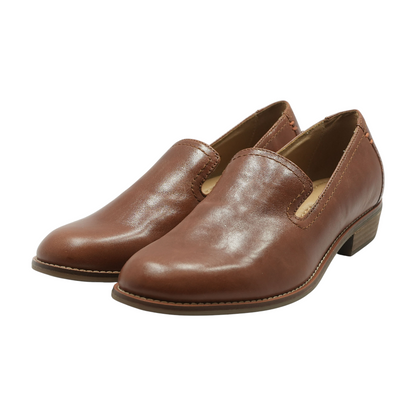 Tan Slip-On Flats