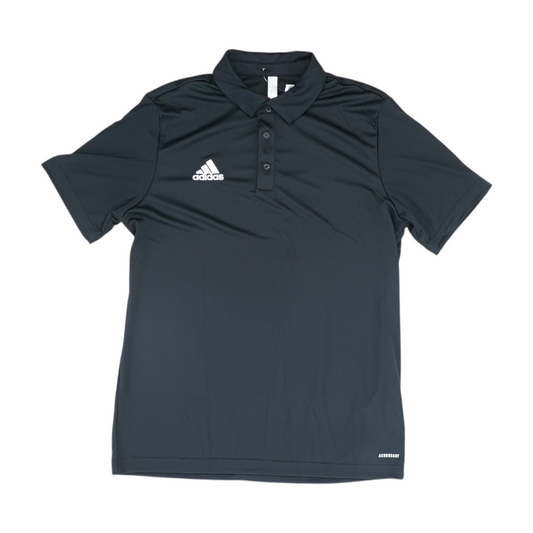 Black Solid Short Sleeve Polo