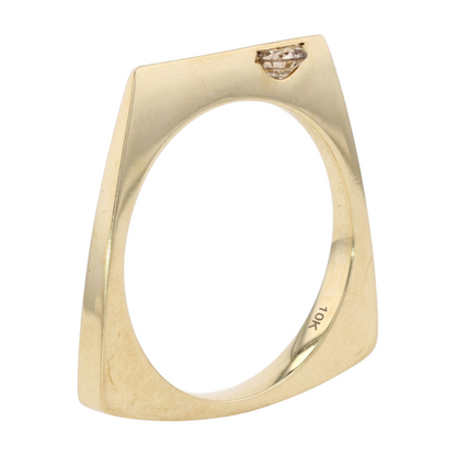 1/4 ct 10K Yellow Gold Diamond Enhancer Ring