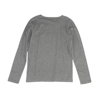 Gray Solid T Shirt