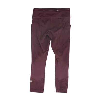 Burgundy Active Leggings