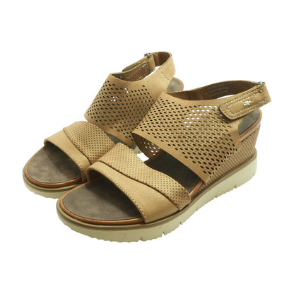 Brown Wedged Sandals