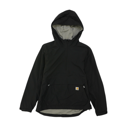 Black Solid 1/4 Zip Pullover