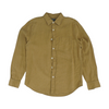 Khaki Solid Long Sleeve Button Down