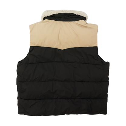 Black Color Block Vest