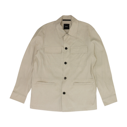 Beige Solid Jacket