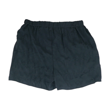 Black Solid Chino Shorts