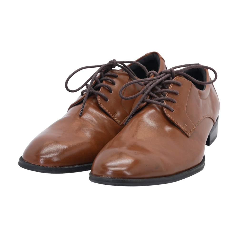 Brown Lace-Up Dress Shoes