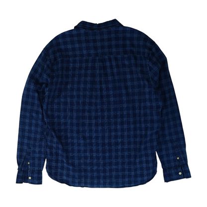 Blue Plaid Long Sleeve Button Down