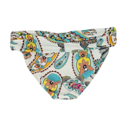 White Print Swim Bottom