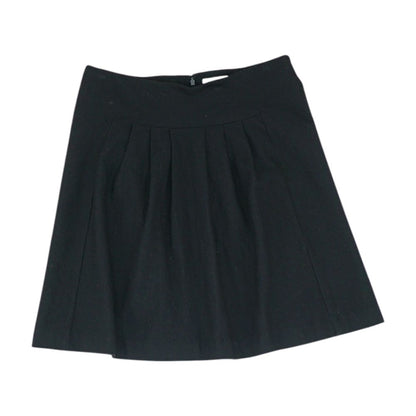 Black Solid Mini Skirt