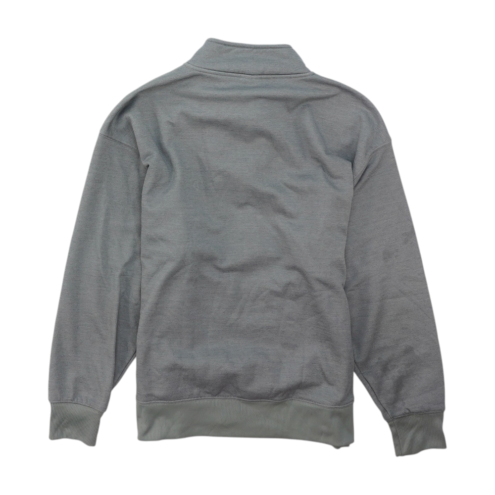 Gray Solid Hoodie Pullover