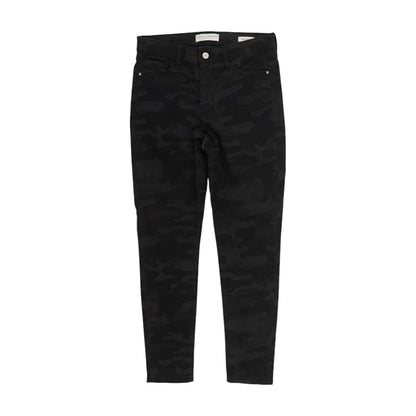 Black Camo Skinny Leg Jeans