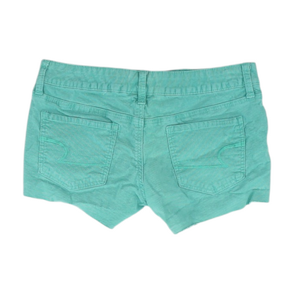 Green Solid Chino Shorts