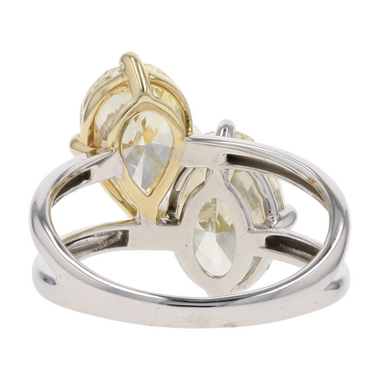 14K White Gold Lab Grown Diamond Statement Ring