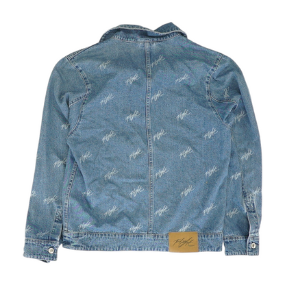 Blue Print Denim Jacket