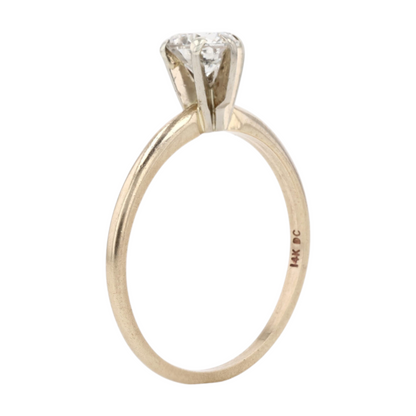 1/2 ctw 14K Yellow Gold Diamond Engagement Ring