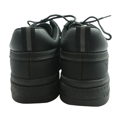 Black Lace-Up Casual Shoes