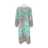 R Vivimos Blue Floral Midi Dress – Image 1