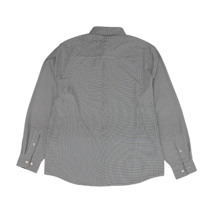 White Check Long Sleeve Button Down
