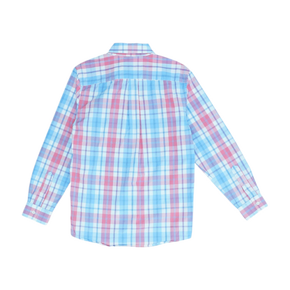 Red Plaid Long Sleeve Button Down