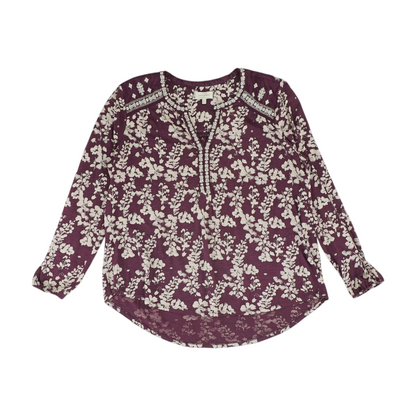 Purple Floral Blouse
