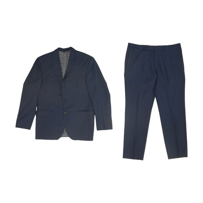 Navy Solid Suit