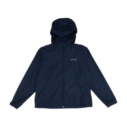 Navy Solid Rain Jacket