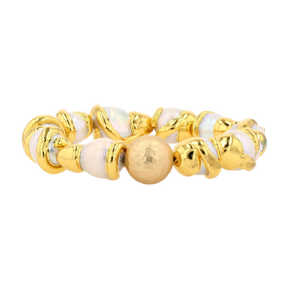 Costume Freshwater Pearl Beaded Bracelet