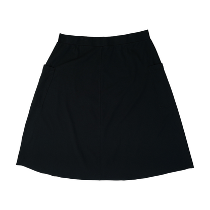 Black Plus Midi Skirt