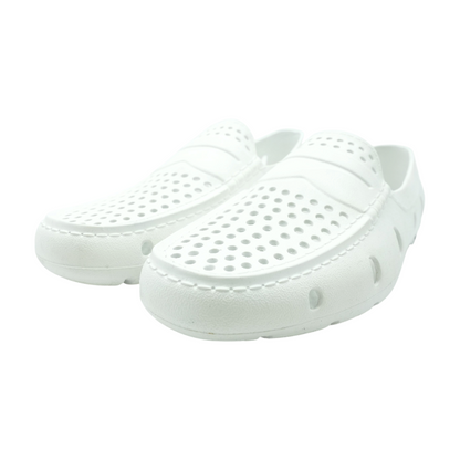 White Slip-On Dress Shoes