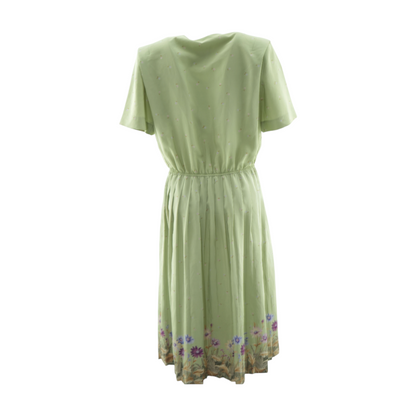 Green Petite Floral Midi Dress