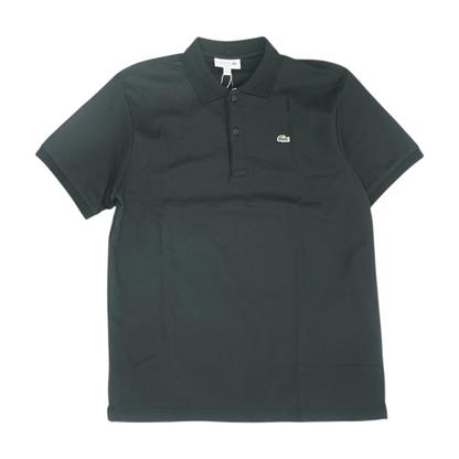 Black Solid Short Sleeve Polo