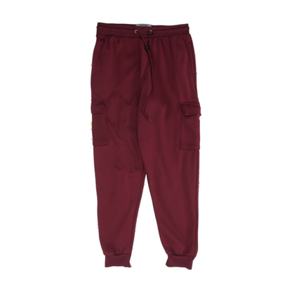 Maroon Tapered Pants