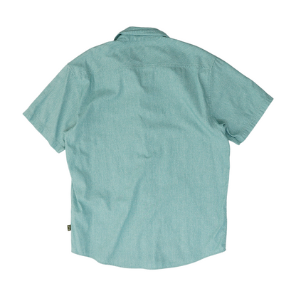 Blue Polka Dot Short Sleeve Button Down