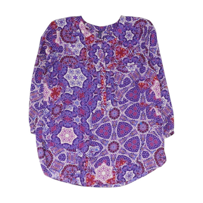 Purple Print Blouse