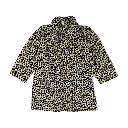 Brown Animal Print Robe