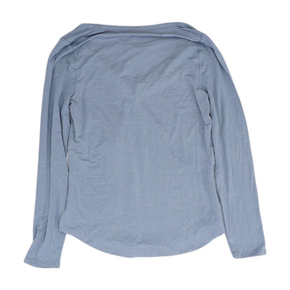 Blue Solid Pajama Top
