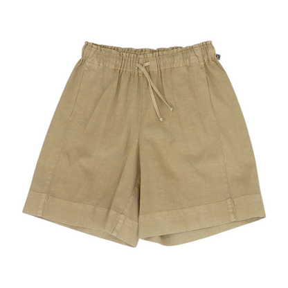 Beige Solid Chino Shorts