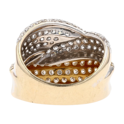 2 1/6 ctw 18K Two-Tone Gold Diamond Fashion Ring