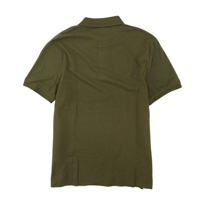 Olive Solid Short Sleeve Polo