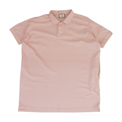 Pink Solid Short Sleeve Polo