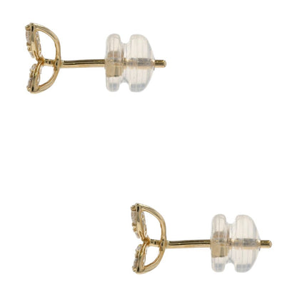 1/3 Ct 14K Gold Diamond Accented Butterfly Stud Earrings