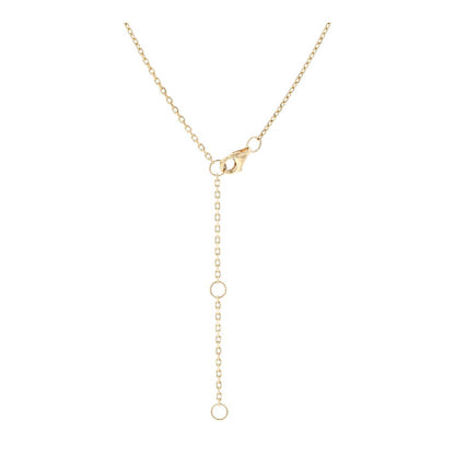 1/4 Ct 14K Gold Sapphire Halo Disc Pendant Necklace