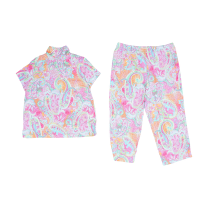Pink Paisley Pajama Set